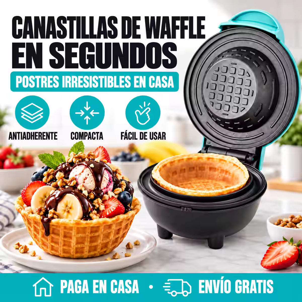 Máquina para canastillas de helado  y postres®