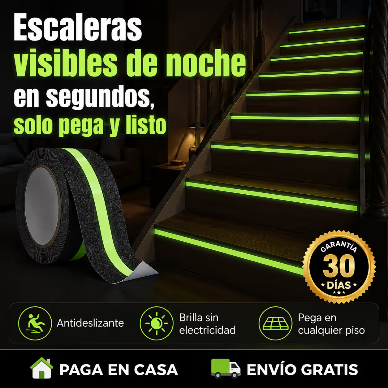 Cinta Reflectiva Antideslizante 10 metros