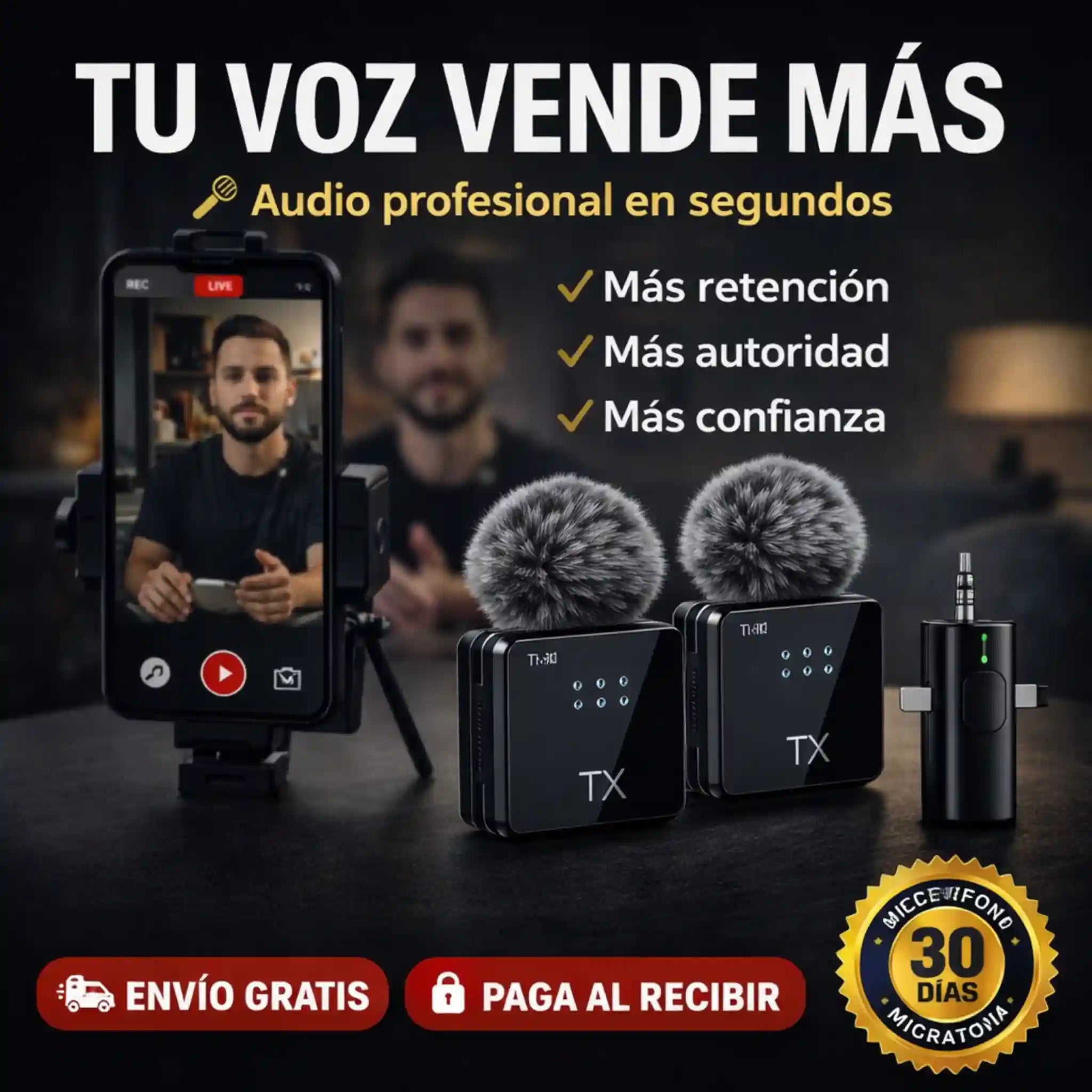 Set de  Micrófonos Profesionales