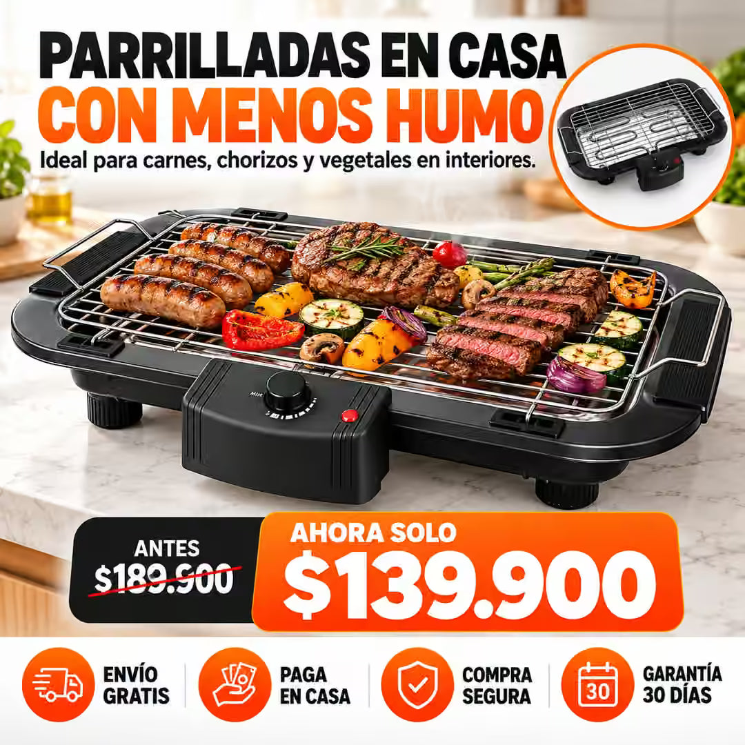 Parrilla Eléctrica Antihumo