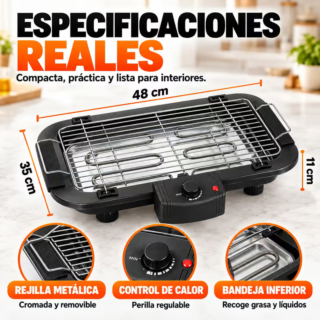 Parrilla Eléctrica Antihumo